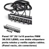 PANEL 19" 2U (1x10 FMW)+ACCESORIOS