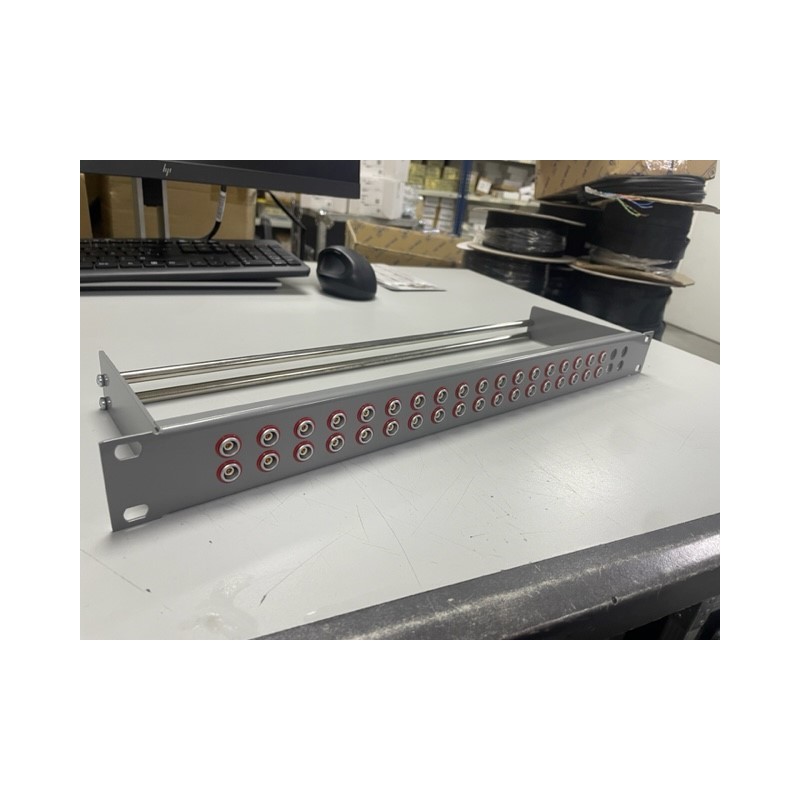 PANEL AUDIO 1U 2X18 RJ-ERN.0S Aran.Roja