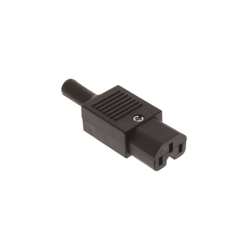 CONECTOR ALIMENTACION C15 HEMBRA RECTO
