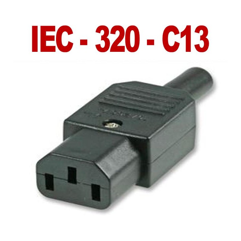 CONECTOR ALIMENTACION C13 HEMBRA KAISER