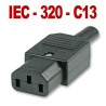 CONECTOR ALIMENTACION C13 HEMBRA KAISER