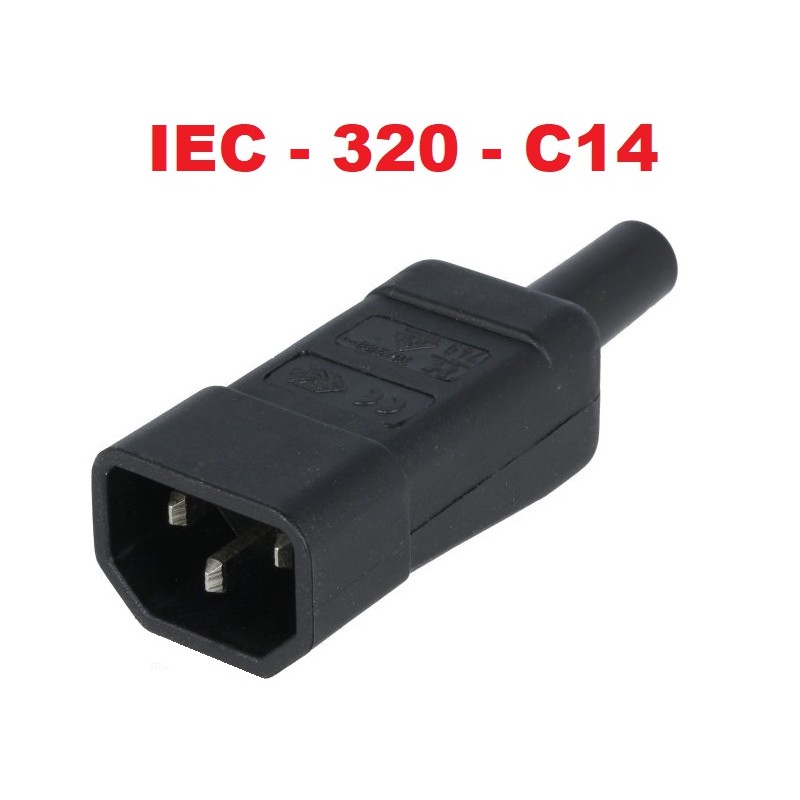 CONECTOR ALIMENTACION C14 MACHO KAISER