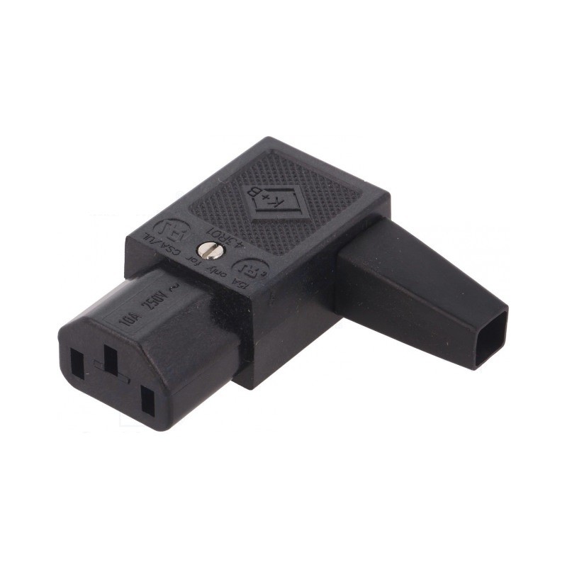 CONECTOR ALIMENTACION C13 H CODOIZQUIERA