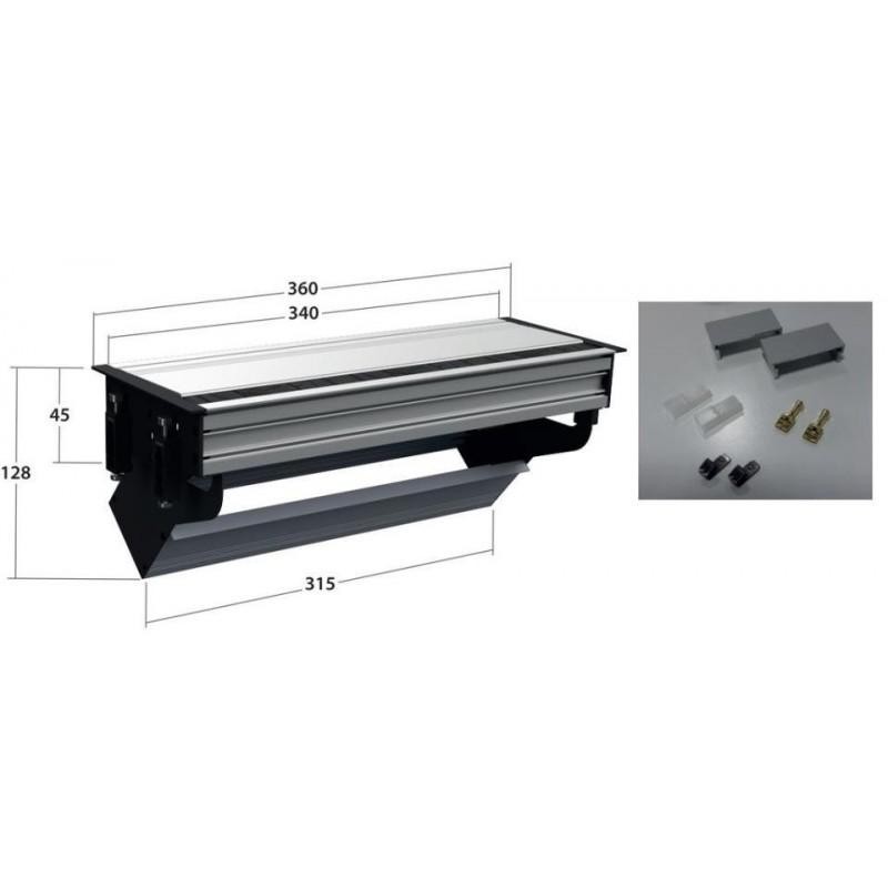 PERFIL PLUS EMPOTRAR MESA C/TAPA 7huecos
