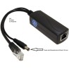 EXTRACTOR SPLITTER POE RJ45 H-M+JACK 12V