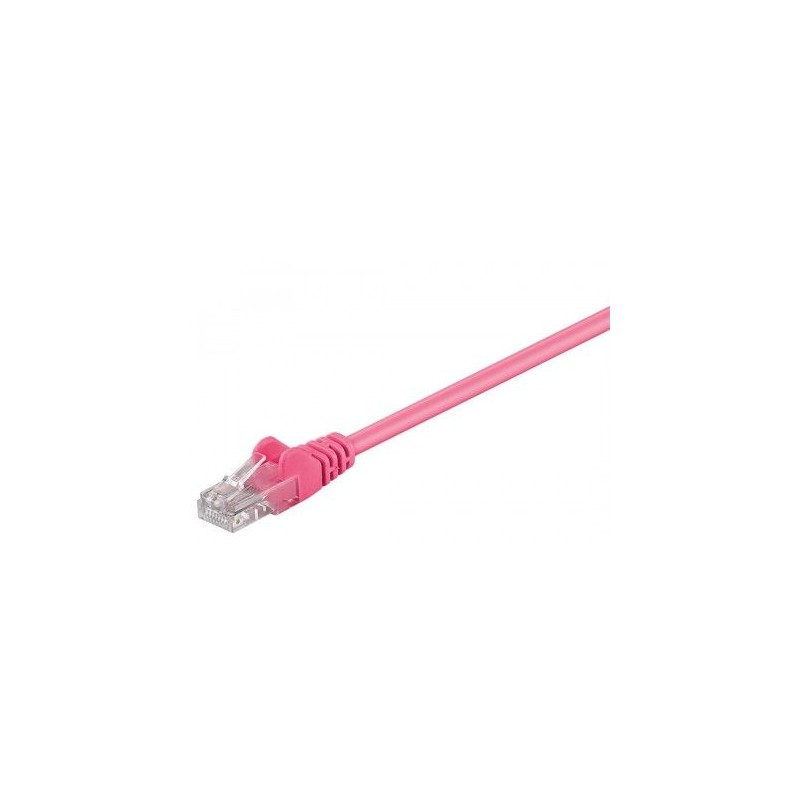 CABLE UTP CAT5E RJ45 M-M 1M ROSA