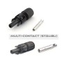 CONECTOR MC4 HEMBRA 4mm AEREO + POSITIVO
