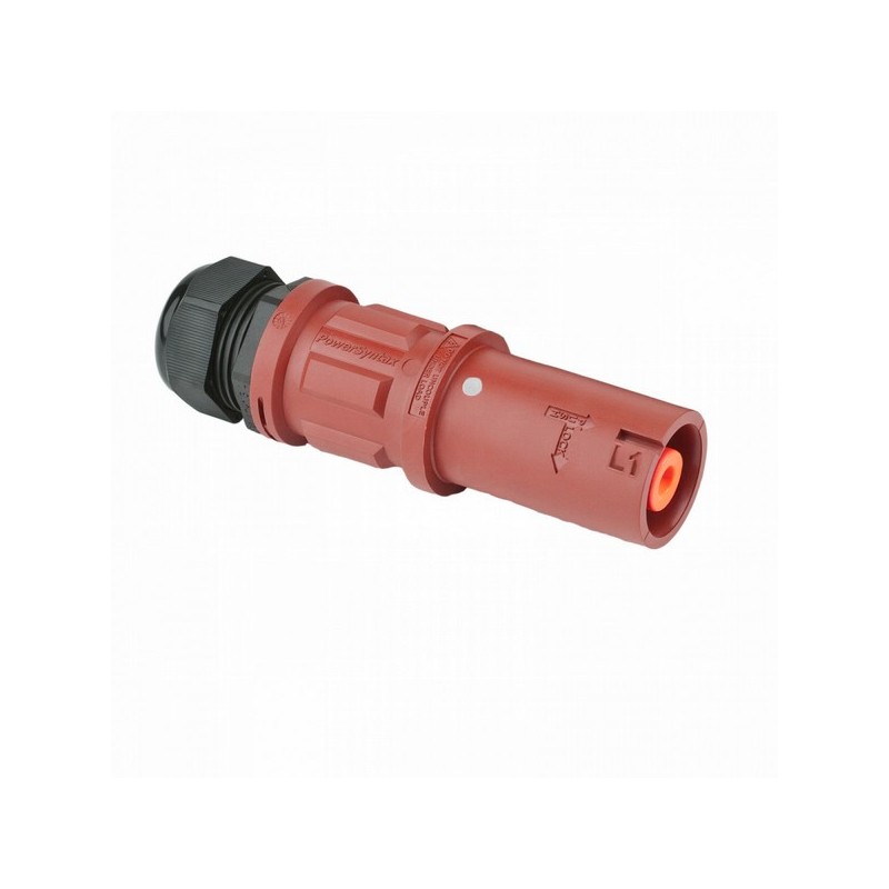 CONECTOR POWERLOCK MACHO FASE 1 MARRON