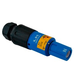CONECTOR POWERLOCK MACHO NEUTRO AZUL