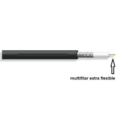 CABLE VIDEO 0.8/3.7 NEGRO FLEXIBLE NEGRO