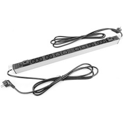 REGLETA 19" 10xC13 + 4xC19+ INTERRUPTOR