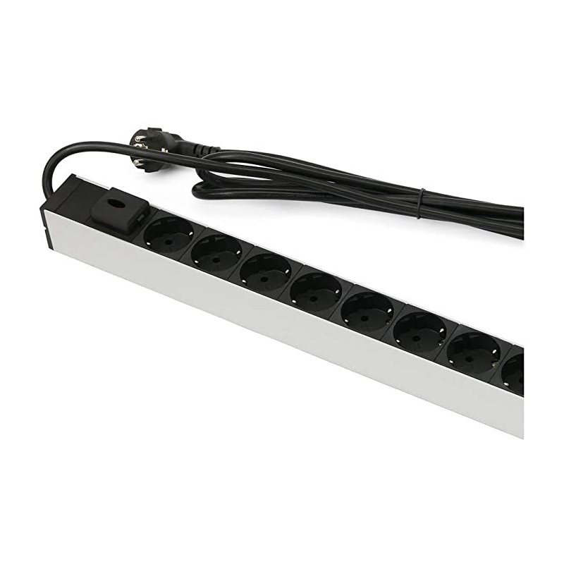 REGLETA 1U 24 SCHUKO CON INTE+PROTECCION