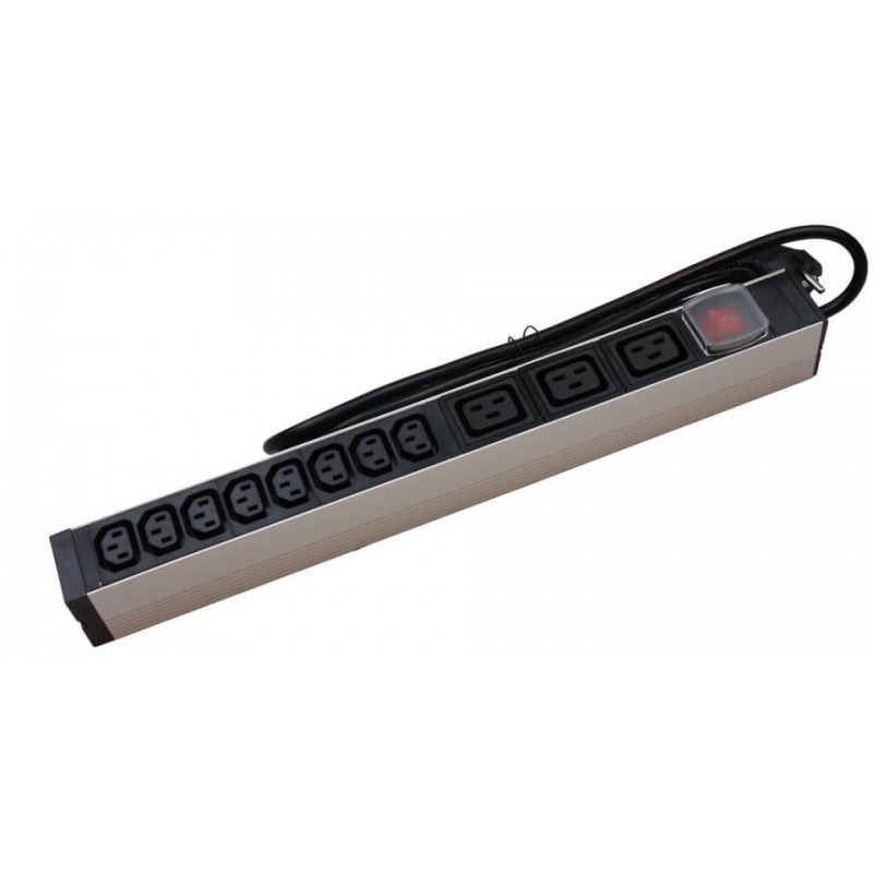 REGLETA 19" 8xC13 + 3xC19+INTERRUPTOR