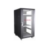 RACK 19" 22U 600x800 PUERTA CRISTAL