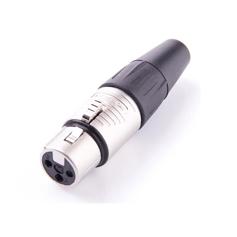 CONECTOR XLR3 HEMBRA AEREO NIKEL REAN NE