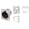 CONECTOR XLR3 MACHO PANEL NIKEL REAN
