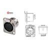 CONECTOR XLR5 HEMBRA PANEL NIKEL REAN