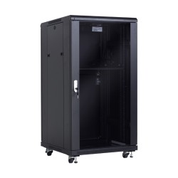 RACK 19" 22U 600x600 PUERTA CRISTAL