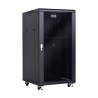 RACK 19" 22U 600x600 PUERTA CRISTAL