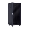 RACK 19" 27U 600x600 PUERTA CRISTAL