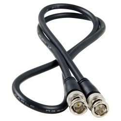 CABLE RG59 BNC M-M 2MTS NEGRO