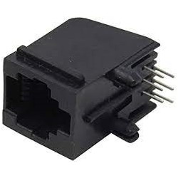 CONECTOR RJ12 HEMBRA CODO 90º CIRCUITO/I