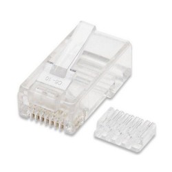 CONECTOR RJ45 MACHO UTP...