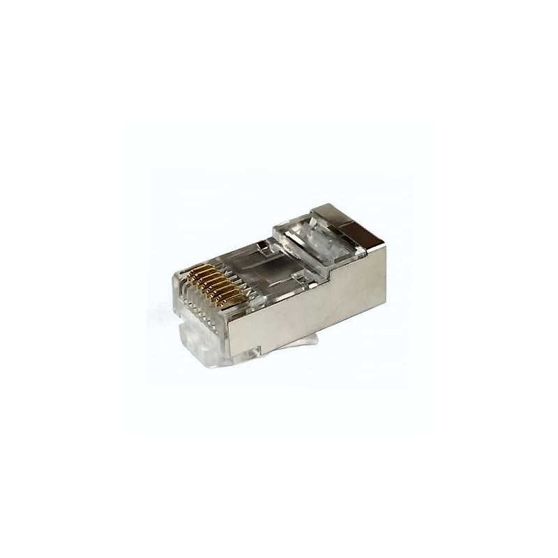 CONECTOR RJ45 MACHO FTP CAT6 GUIA INCORP
