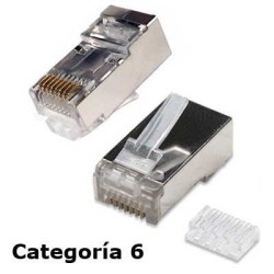 CONECTOR RJ45 MACHO FTP...