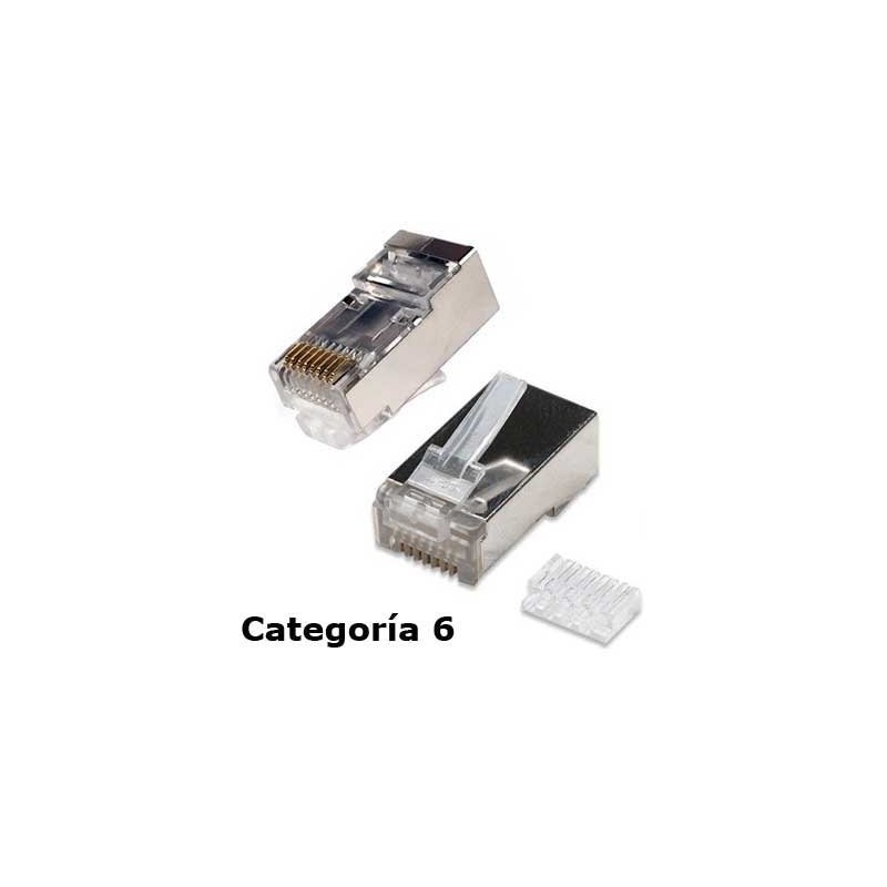 CONECTOR RJ45 MACHO FTP CAT6 GUIA SUELTA