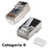 CONECTOR RJ45 MACHO FTP CAT6 GUIA SUELTA