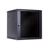 RACK MURAL 19" 12U NEGRO FONDO 600mmX600