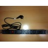 REGLETA 19" 8xC13 ENTRADA C14+INTERRUPTO