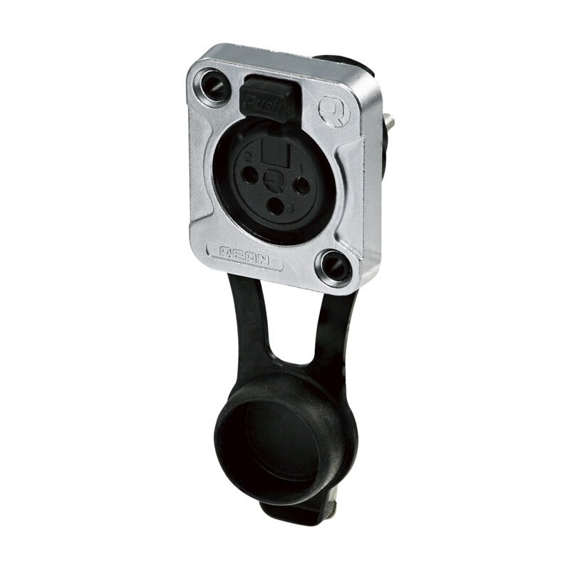 CONECTOR XLR3 HEMBRA PANEL NIKELREANIP65