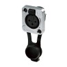 CONECTOR XLR3 HEMBRA PANEL NIKELREANIP65