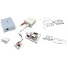 ROSETA SUPERFICIE 2XRJ45 BLANCA LATERAL
