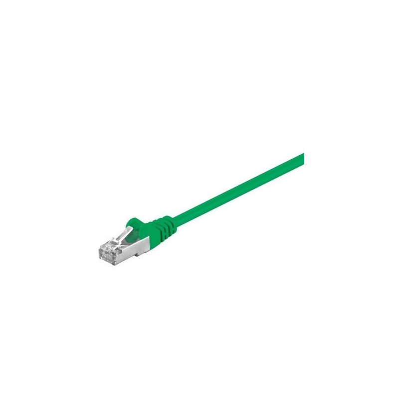 CABLE FTP CAT5E RJ45 M-M 0,25M VERDE