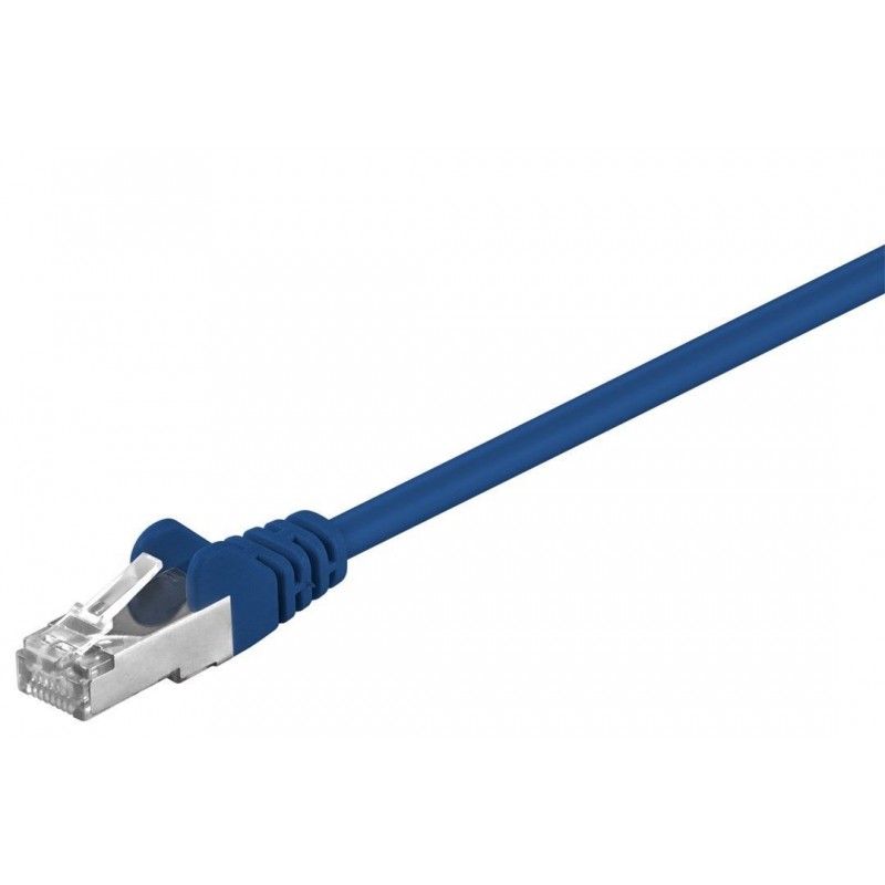 CABLE FTP CAT5E RJ45 M-M 1M AZUL