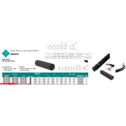 TUBO CUBRECABLES 32mm NEGRO Rollo 15m