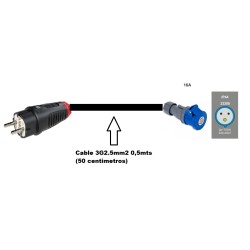 CABLE CETAC 3P 16A H-SCHUKO...