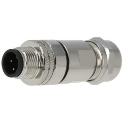CONECTOR M12 ETHERNET MACHO...