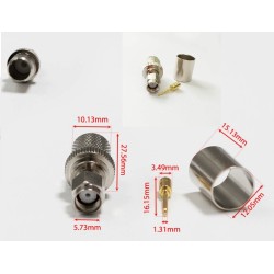 CONECTOR SMA MACHO LMR400...