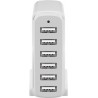 ALIMENTADOR MULTICARGADOR 6xUSB 8A BLANC