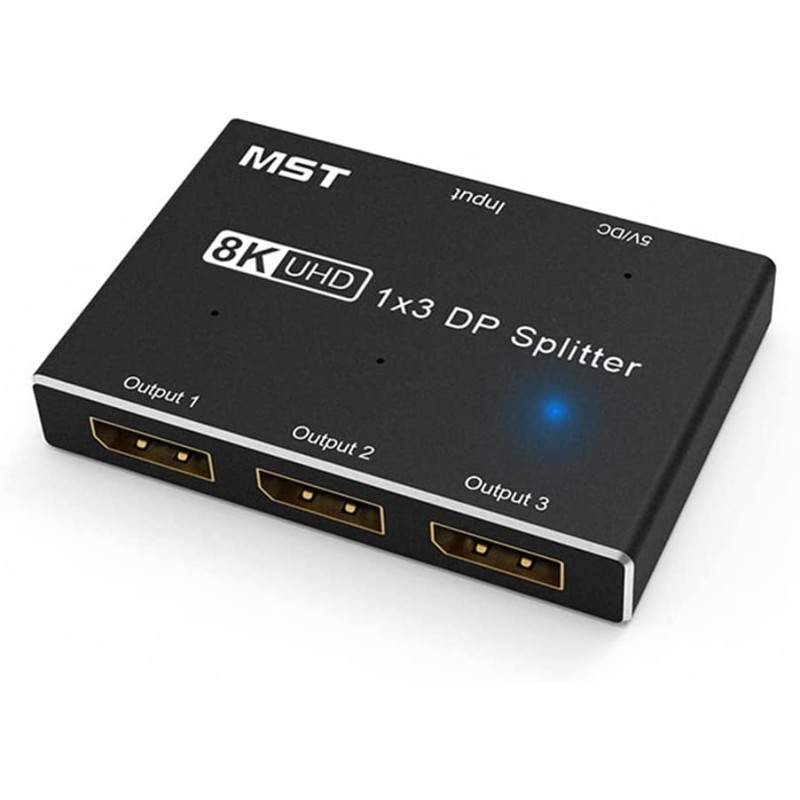 SPLITTER DISPLAYPORT 1 Entrada-3 Salid8K