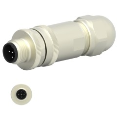 CONECTOR M12 MACHO 5P...