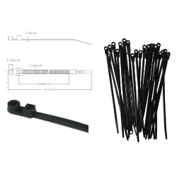 BRIDA NYLON CABEZAL TORNILL398X7,9 NEGRA