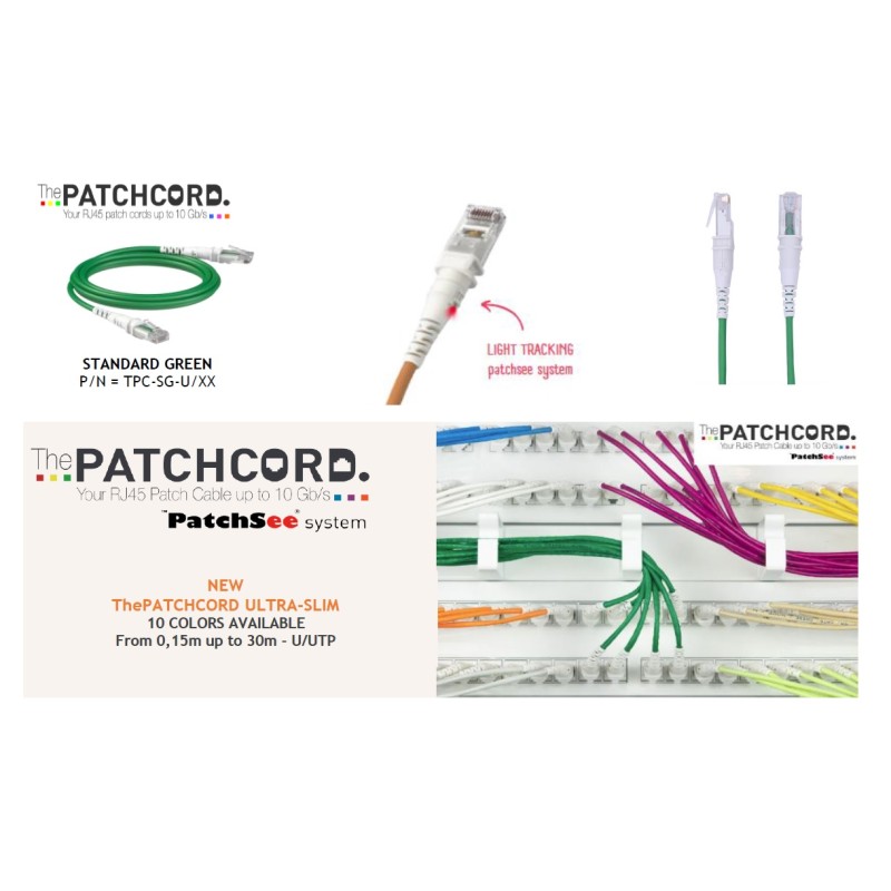 CABLE ULTRASLIM UTP CAT6A 4M VERDE