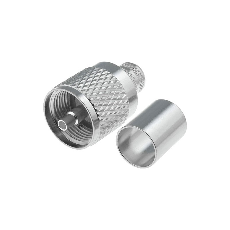CONECTOR UHF PL259 RG214 MACHO CRIMPAR