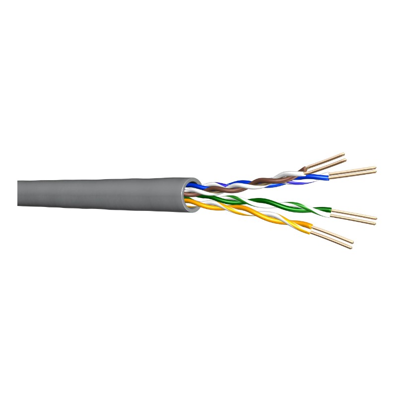 CABLE UTP CAT6 FLEXIBLE GRIS PVC