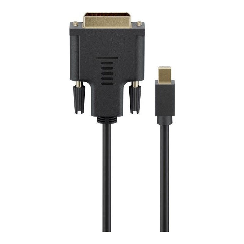 CABLE MINIDP M-DVI M 2M NEGRO 4K Ver.1.2